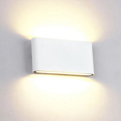 Vízálló kültéri fali lámpa 6W 12W LED forrásból felfelé és lefelé világítás Modern minimalista beltéri kültéri mérnöki veranda kert