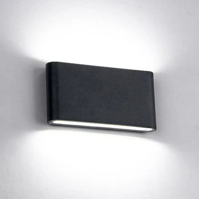 Vízálló kültéri fali lámpa 6W 12W LED forrásból felfelé és lefelé világítás Modern minimalista beltéri kültéri mérnöki veranda kert