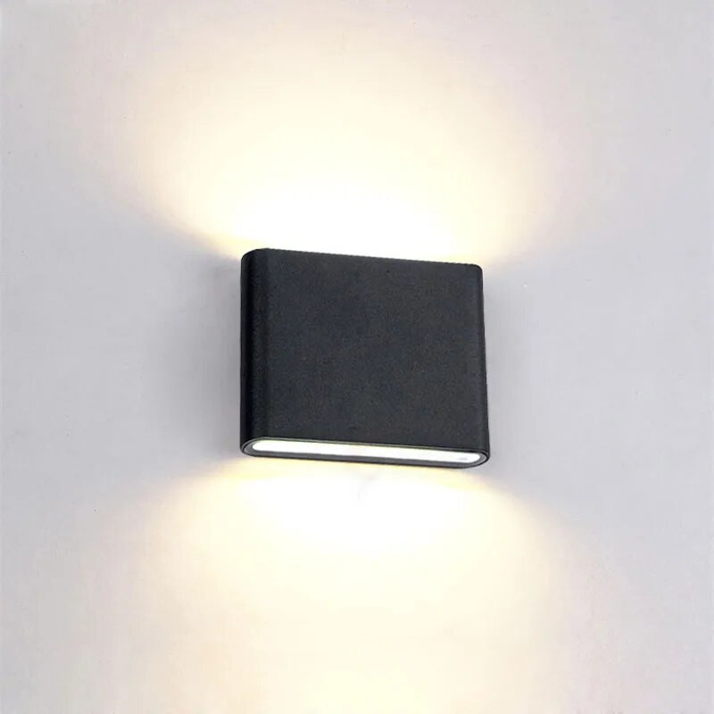 Vízálló kültéri fali lámpa 6W 12W LED forrásból felfelé és lefelé világítás Modern minimalista beltéri kültéri mérnöki veranda kert