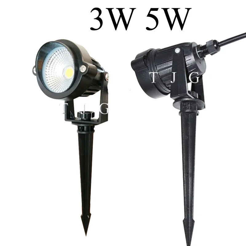 3W 5W 10W Vanjsko vrtno svjetlo za pejzaž AC220V 110V DC12V LED lampa za travnjak COB Vodootporna rasvjeta Led svjetlo Reflektor za vrtnu stazu