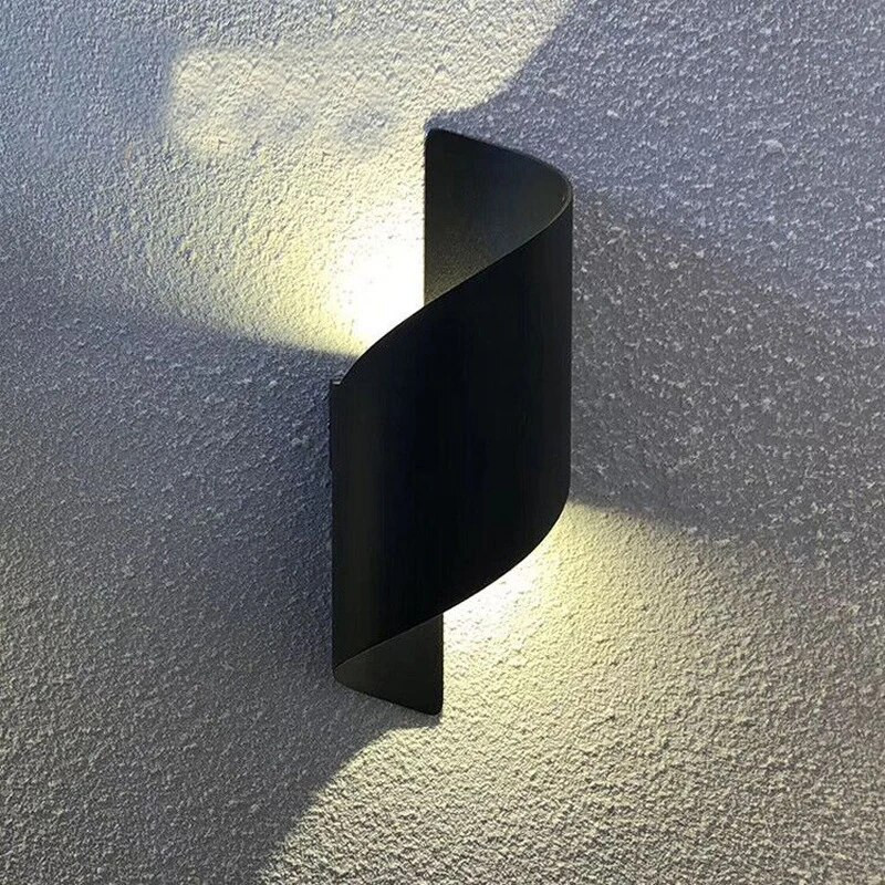 Led zidna svjetiljka Veleprodaja unutarnjih i vanjskih zidnih reflektora za pozadinu dnevne sobe Vanjske zidne spiralne vodootporne zidne svjetiljke