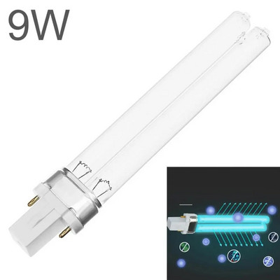 G23 / 2G7 UVC lamp 253,7 nm 254 nm vee õhu desinfitseerimine puhastus sterilisaator 5 W 7 W 9 W UVC H kujuga toru