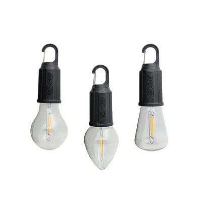 Outdoor USB Rechargeable Camping Lights Retro Atmosphere Light LED Tungsten Filament Tent Light