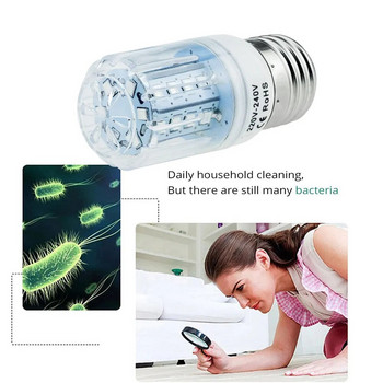 UV бактерицидна лампа B22 E26 E27 E12 E14 Led UVC крушка за царевица Дезинфекция Стерилизатор LED светлини без озон Начало Чист въздух Бактерии