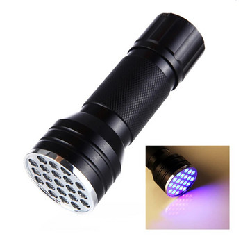 9/21LED 395nm фенерче с черна светлина Мощно UV фенерче Водоустойчива алуминиева сплав UV светлинен факел Детектор за петна от домашни любимци