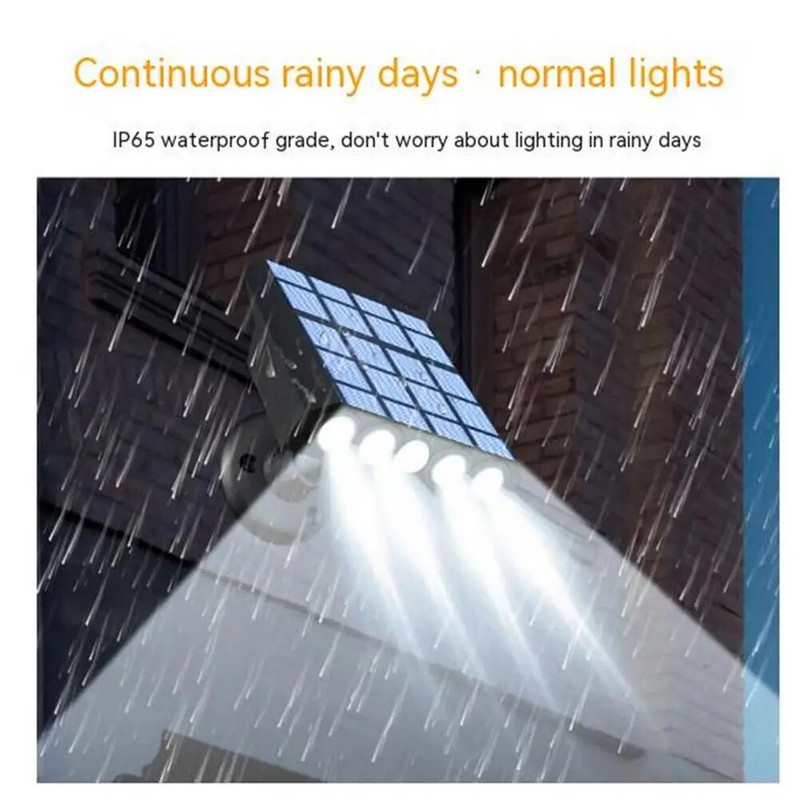 Galingi lauko saulės šviestuvai Ip65 vandeniui atspari LED sodo lempa saulės kolektorių lempos vandeniui atsparios judesio jutiklio gatvės šviesa