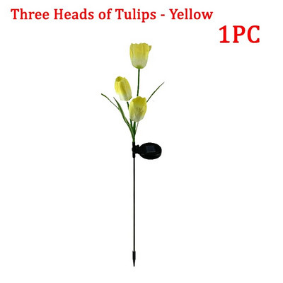 Solarna LED svjetiljka Vanjska svjetiljka za tulipan ruža Lampa za pejzažni vrt Svjetiljka za travnjak Vodootporna vrtna svjetla Vanjska solarna svjetla