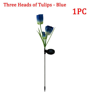 Solarna LED svjetiljka Vanjska svjetiljka za tulipan ruža Lampa za pejzažni vrt Svjetiljka za travnjak Vodootporna vrtna svjetla Vanjska solarna svjetla