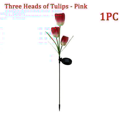 Solarna LED svjetiljka Vanjska svjetiljka za tulipan ruža Lampa za pejzažni vrt Svjetiljka za travnjak Vodootporna vrtna svjetla Vanjska solarna svjetla