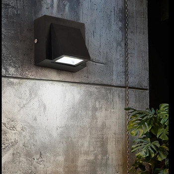 LED стенна лампа Водоустойчива светлина за веранда IP65 за външна дворна порта Тераса Балкон Градина Едноглава модерна