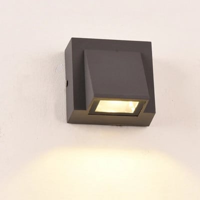 LED fali lámpa vízálló veranda lámpa IP65 kültéri udvari kapu teraszhoz erkély kert egyfejű modern