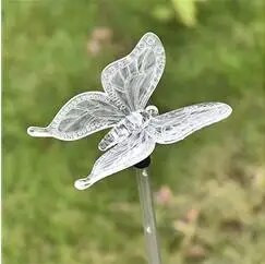 Napelemes lámpa Powered 3 stílus pillangó/szitakötő/madár fények színes tájvilágítás vízálló IP65 napelemes lámpa gyerekajándék