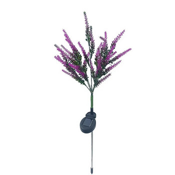 Solar Lavender Outside Garden Light Lawn IP65 Waterproof Solar Flowers Pathway Light for Patio Yard Wedding Holiday Decoration