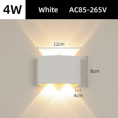 Vanjska solarna zidna svjetla Vanjski zidni svijećnjak Ulična svjetiljka Vodootporna LED rasvjeta na solarni pogon za uređenje kućnog vrta