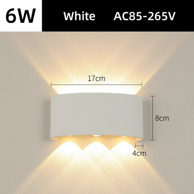 Vanjska solarna zidna svjetla Vanjski zidni svijećnjak Ulična svjetiljka Vodootporna LED rasvjeta na solarni pogon za uređenje kućnog vrta