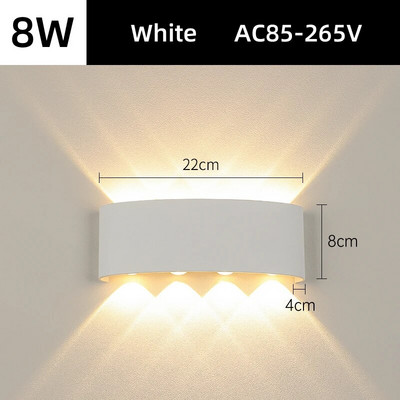 Vanjska solarna zidna svjetla Vanjski zidni svijećnjak Ulična svjetiljka Vodootporna LED rasvjeta na solarni pogon za uređenje kućnog vrta