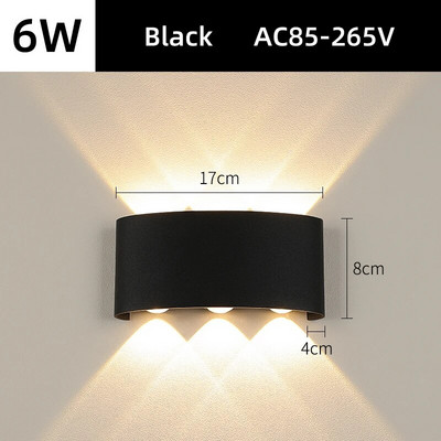 Vanjska solarna zidna svjetla Vanjski zidni svijećnjak Ulična svjetiljka Vodootporna LED rasvjeta na solarni pogon za uređenje kućnog vrta