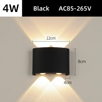 Vanjska solarna zidna svjetla Vanjski zidni svijećnjak Ulična svjetiljka Vodootporna LED rasvjeta na solarni pogon za uređenje kućnog vrta