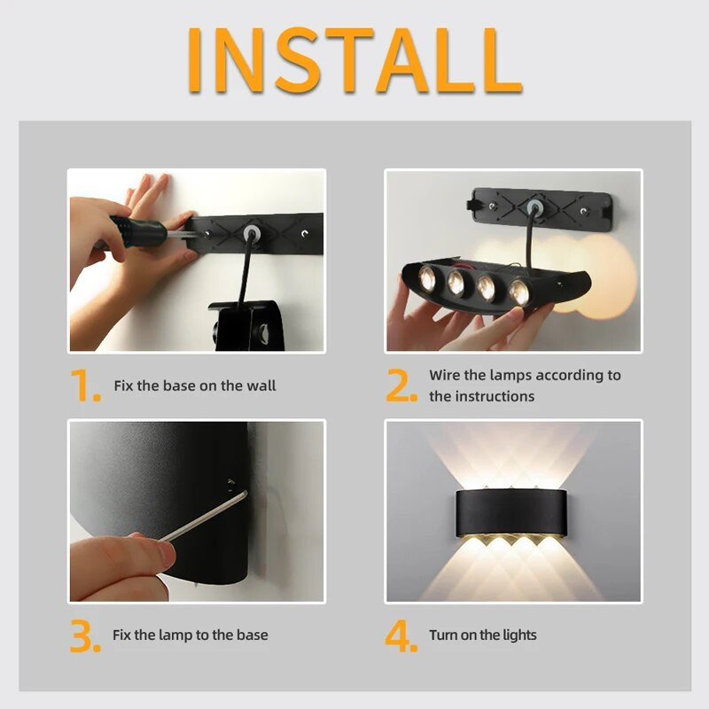 Vanjska solarna zidna svjetla Vanjski zidni svijećnjak Ulična svjetiljka Vodootporna LED rasvjeta na solarni pogon za uređenje kućnog vrta