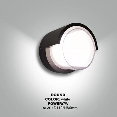 Vanjska LED zidna svjetiljka Vodootporna vrtna veranda Nadgradna svjetiljka za svijećnjak Kupaonica Balkon Vlagootporna stropna svjetiljka