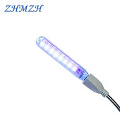 DC5V LED ultraljubičaste lampe za sterilizaciju 8 LED Mini UVA prijenosna svjetla za dezinfekciju UV lampe USB germicidna lampa