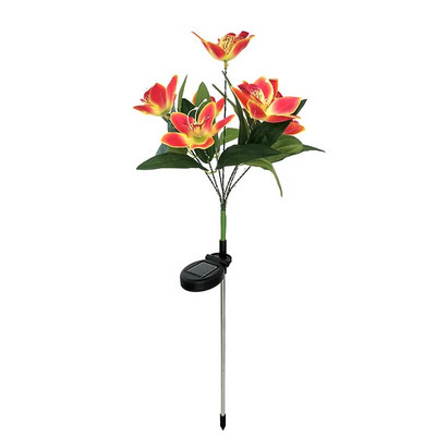 7 glava solarna svjetiljka za orhideje ruže vanjska vodootporna vrtna svjetiljka za krajolik Vanjski travnjak kućna noćna svjetla s ukrasnim cvijećem