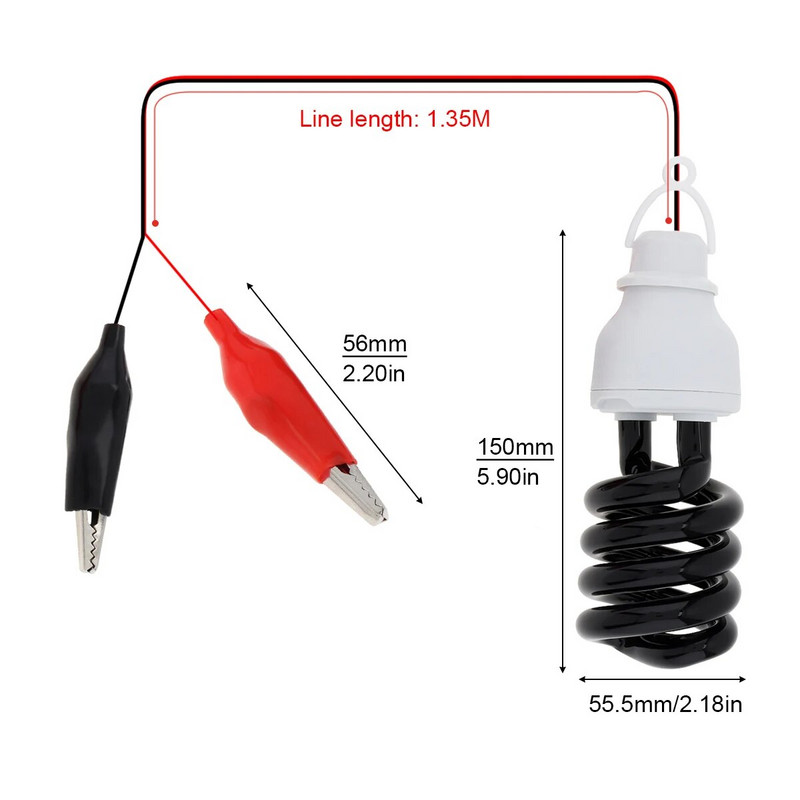 Lampă UV cu lumină neagră 20W 30W 40W Lămpi cu ultraviolete Becuri UVA cu economie de energie lumini negre E27 DC 12V/220V Lampă capcană tub țânțari
