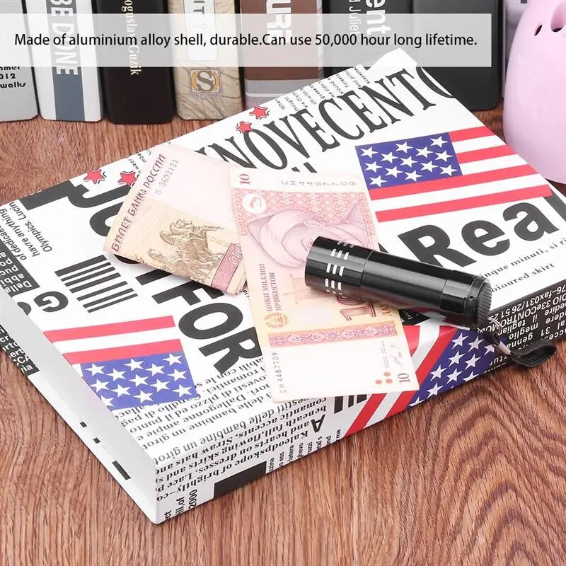 D5 UV šviesos žibintuvėlis Super Mini 9 LED žibintuvėlis juoda ultravioletinė lemputė mini ultravioletinė UV lemputė žibintuvėlis žibintuvėlis