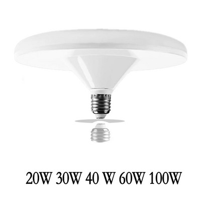 E27 LED izzó 220V UFO lámpa E27 LED lámpák hideg fehér 20W 30W 40W 60W 100W Bombillas ampulla LED izzó lámpák otthoni világításhoz