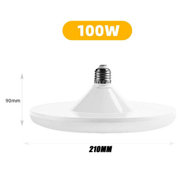 E27 LED lemputė 220V UFO lempa E27 LED lempos šaltai balta 20W 30W 40W 60W 100W Bombillas ampulės LED lemputės namų apšvietimui