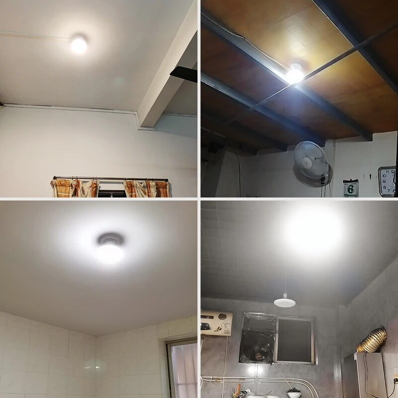 E27 LED lemputė 220V UFO lempa E27 LED lempos šaltai balta 20W 30W 40W 60W 100W Bombillas ampulės LED lemputės namų apšvietimui