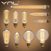 Vintage Edison lemputė E27 ST64 T10 T45 G80 G95 40W sietynų pakabinami šviestuvai 220V LED lempos kaitinamosios šviesos lyno lempos laikiklis E27