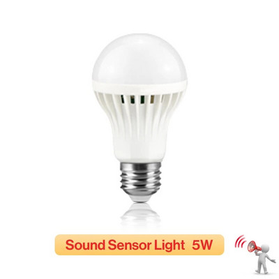 KARWEN Smart Sound/ PIR judesio jutiklis Bombillas LED lemputė E27 3W 5W 7W 9W 12W indukcinė lempa AC 220V laiptų prieškambario šviesa