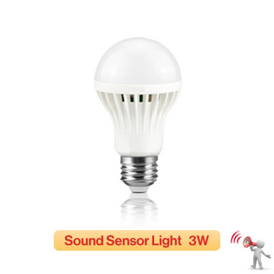 KARWEN Smart Sound/ PIR judesio jutiklis Bombillas LED lemputė E27 3W 5W 7W 9W 12W indukcinė lempa AC 220V laiptų prieškambario šviesa