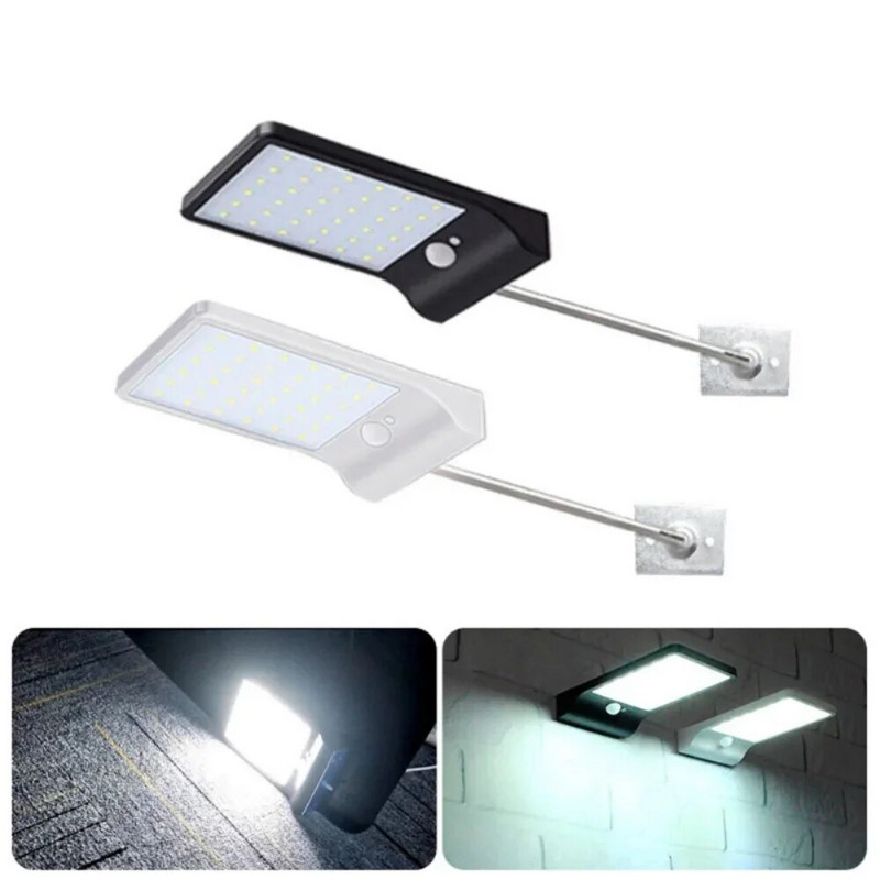 Kültéri LED napelemes mozgásérzékelő vízálló napfény Kerti dekoráció Utcai lámpák Napenergiával működő lámpás fali lámpa