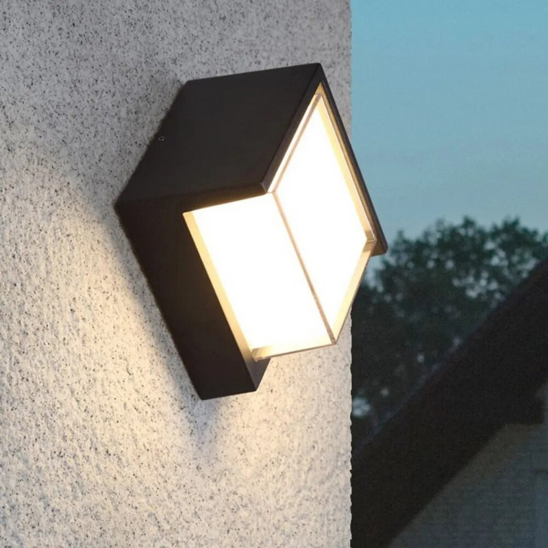 Kültéri LED fali lámpa IP65 vízálló kerti kerítés folyosó úttest világításához külső fali lámpa