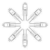 20kom 12V G4 halogene žarulje JC Bi-Pin LED svjetiljka 5W 10W 20W 35W 50W topla bijela za lustere za rasvjetu ispod ormarića