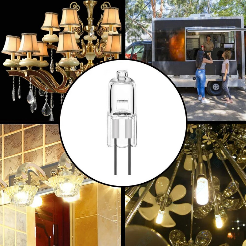 20kom 12V G4 halogene žarulje JC Bi-Pin LED svjetiljka 5W 10W 20W 35W 50W topla bijela za lustere za rasvjetu ispod ormarića