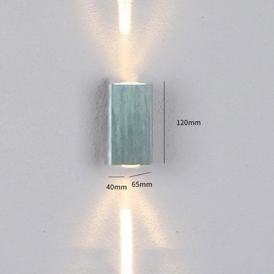 6W vanjska LED zidna svjetiljka s uskim snopom Aluminijska vodootporna gore dolje Zidna svjetiljka za trijem Villa Hotel Resturant Vanjski zidni svijećnjaci