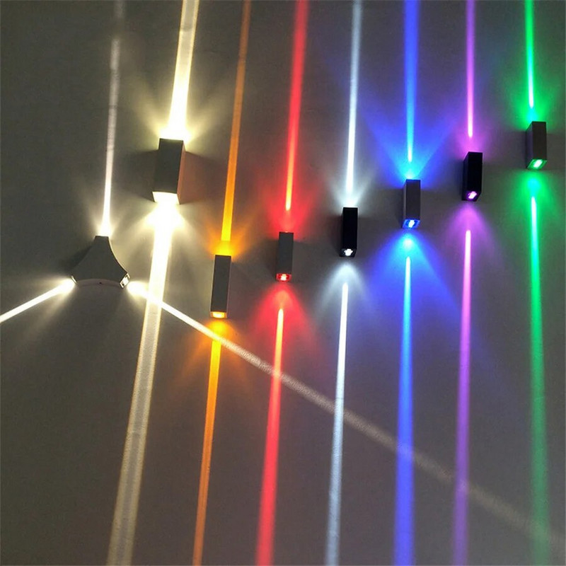 6W vanjska LED zidna svjetiljka s uskim snopom Aluminijska vodootporna gore dolje Zidna svjetiljka za trijem Villa Hotel Resturant Vanjski zidni svijećnjaci