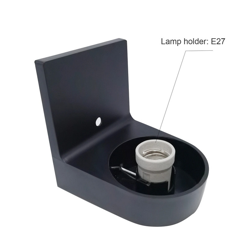 Crna LED zidna svjetiljka Moderna potkrovlje Vila vanjska svjetiljka za trijem Crno bijela PC baza Mliječno akrilna kugla sjenila Vanjska zidna svjetla