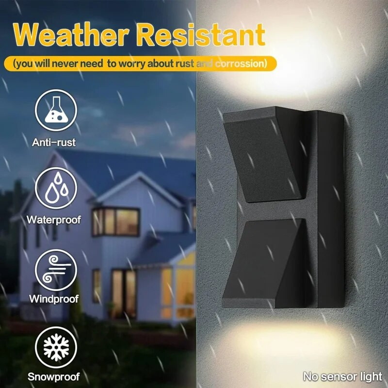 Led zidna svjetiljka u obliku slova K Vanjska vodootporna IP65 Unutarnja zidna svjetiljka 5W 12W Trijem Vrtna svjetla Rasvjeta terasa Balkon Dvorište