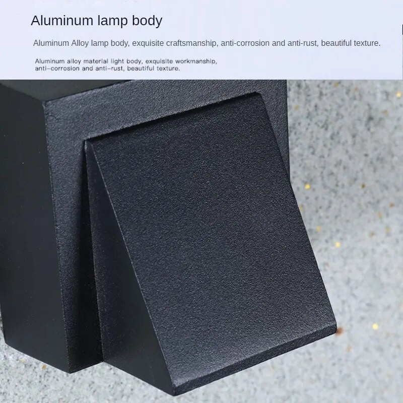 Led zidna svjetiljka u obliku slova K Vanjska vodootporna IP65 Unutarnja zidna svjetiljka 5W 12W Trijem Vrtna svjetla Rasvjeta terasa Balkon Dvorište