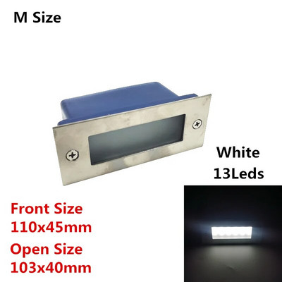 3W 5W led svjetlo za stepenice sa zidnom svjetiljkom dolje Ugrađena kutija Aluminijska svjetla za stepenice Vanjska LED zidna svjetiljka Footlight vodootporan IP66