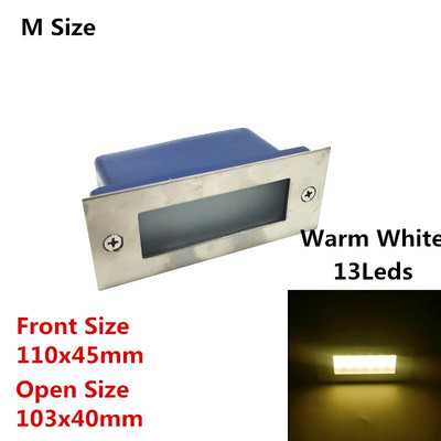 3W 5W led svjetlo za stepenice sa zidnom svjetiljkom dolje Ugrađena kutija Aluminijska svjetla za stepenice Vanjska LED zidna svjetiljka Footlight vodootporan IP66