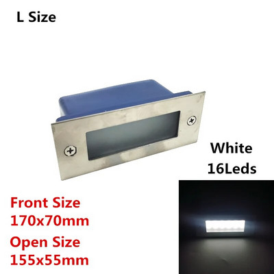 3W 5W led svjetlo za stepenice sa zidnom svjetiljkom dolje Ugrađena kutija Aluminijska svjetla za stepenice Vanjska LED zidna svjetiljka Footlight vodootporan IP66