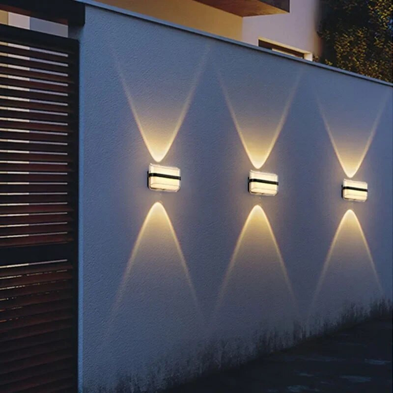 Led kültéri fali lámpa Ip65 vízálló kör alakú beltéri és kültéri folyosó folyosó udvari nappali hálószoba fali lámpa