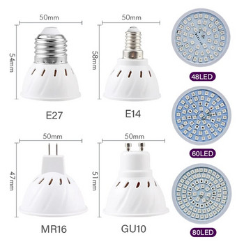 Led Grow Light Growth Lights Вътрешно осветление Hydroponic Tent Bulb E27 E14 MR16 GU10 Phytolamp For Plant Full Spectrum Grow Lamp
