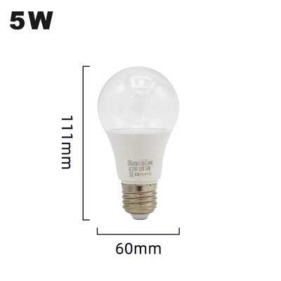 AC110-220V SMD 5730 LED UVA lempos lemputės 5W 7W ultravioletinės dezinfekcijos lemputės E27 UV LED baktericidinės lemputės UV sterilizatorius