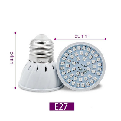 Phyto Lamp Full Spectrum LED Grow Light AC220V 230V E27 E14 MR16 GU10 Plant Lamp Fitolamp For Indoor Sadnice Flower Fitolampy